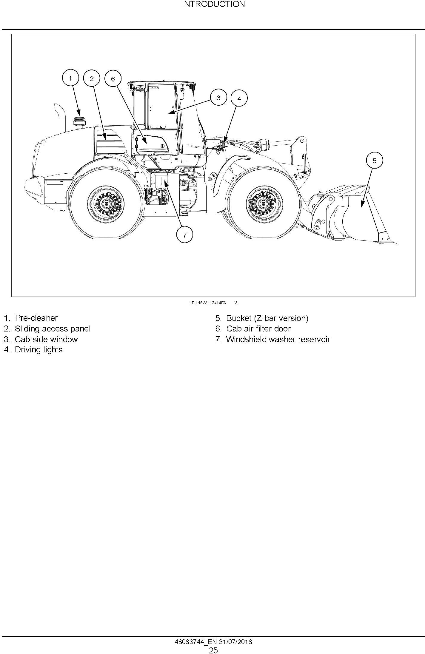 New Holland W130D, W170D Tier 2 Wheel Loader Service Manual - 1