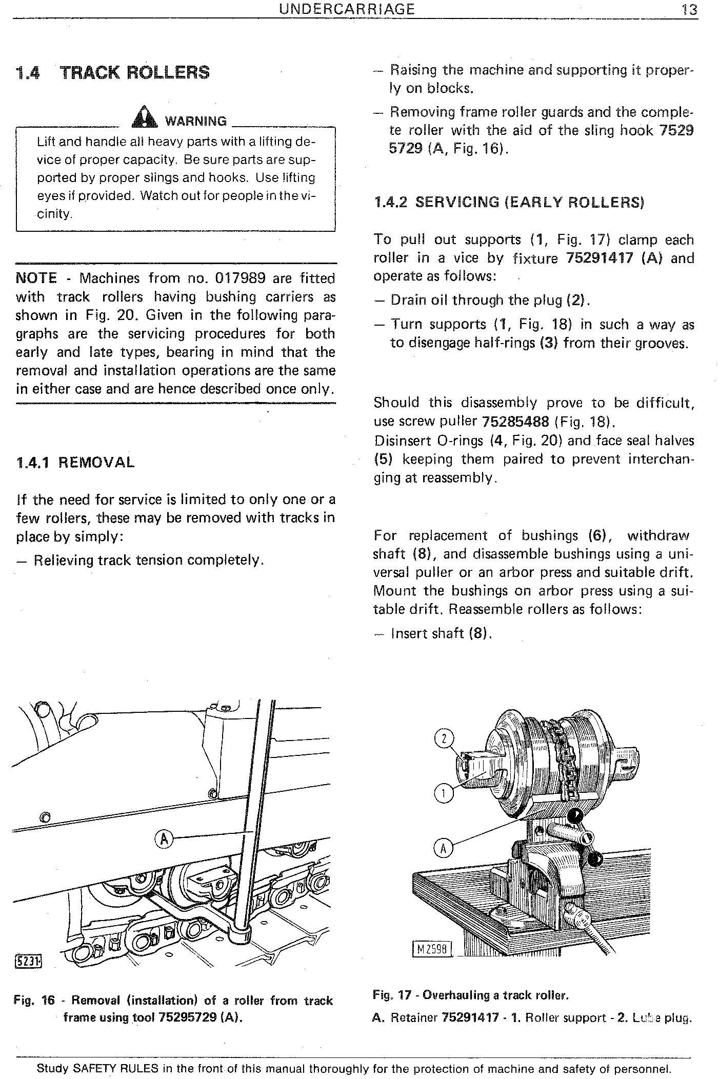 Fiat-Allis14C Crawler Dozer with 8365 Engine Service Manual - 3