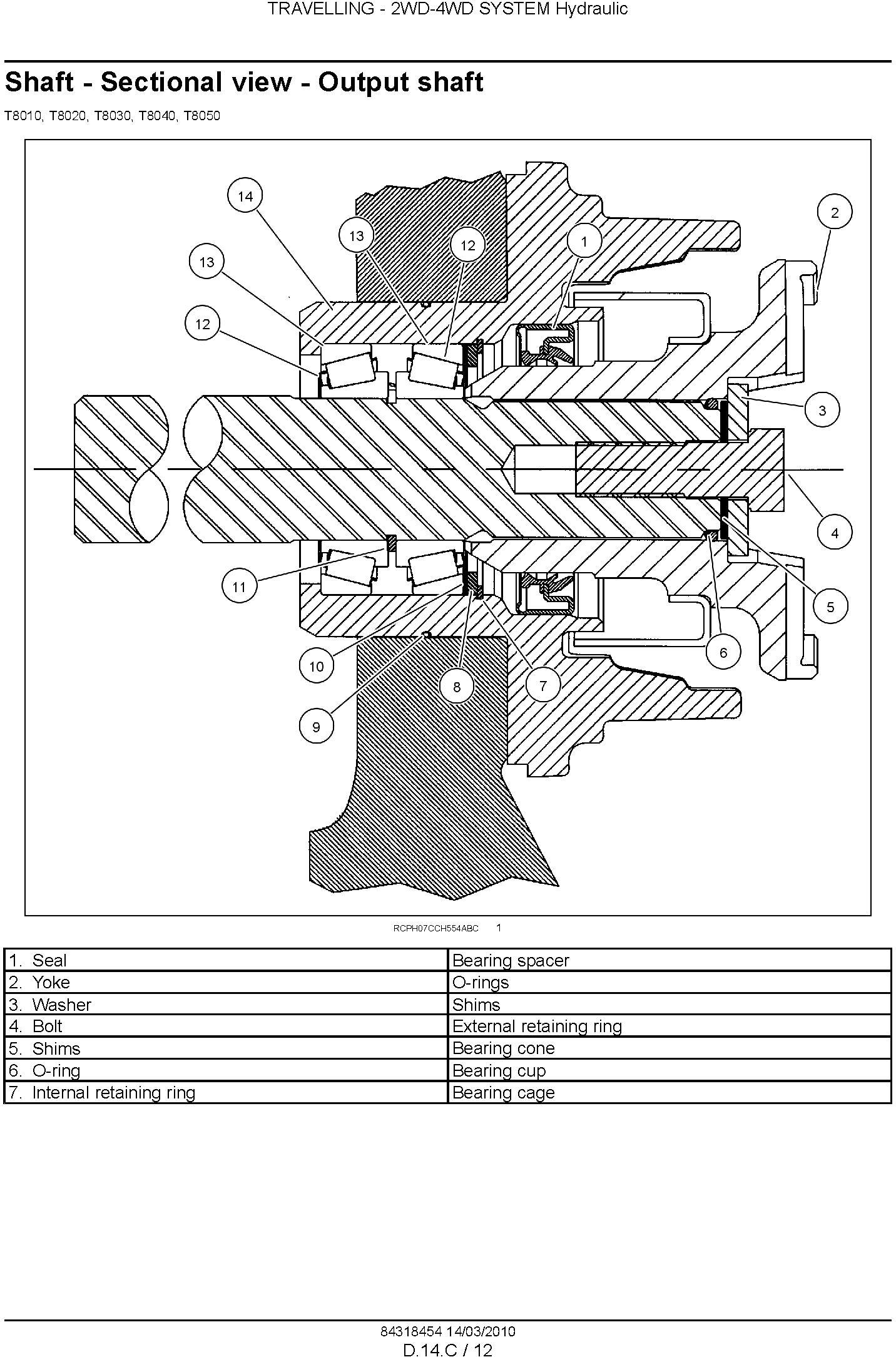 New Holland T8010, T8020, T8030, T8040, T8050 Agricultural Tractor ...