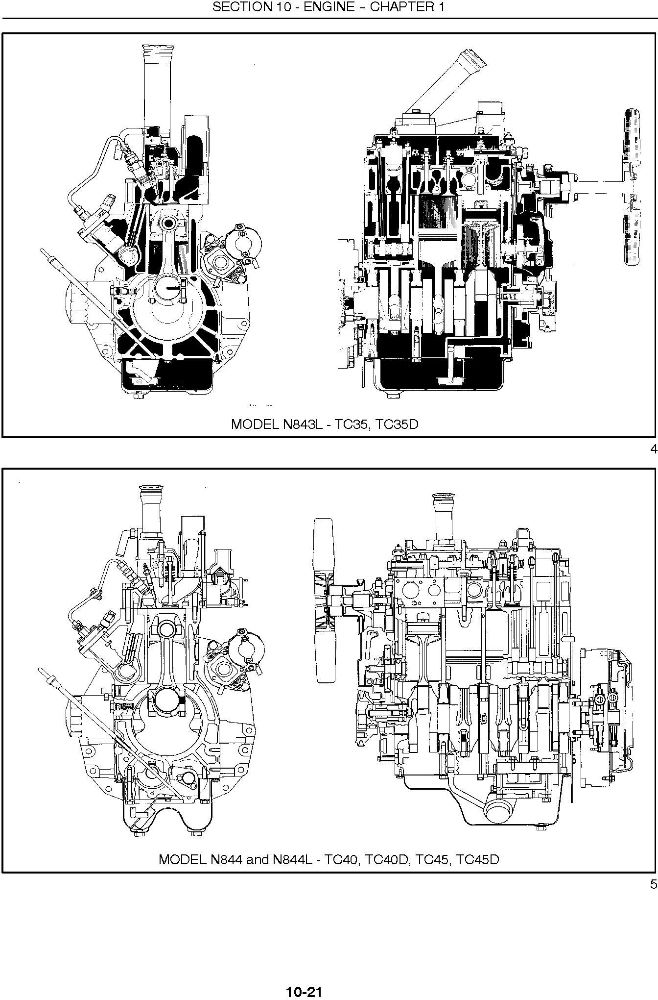 New Holland TC35, TC35D, TC40, TC40D, TC45, TC45D Tractor Complete Service Manual - 1