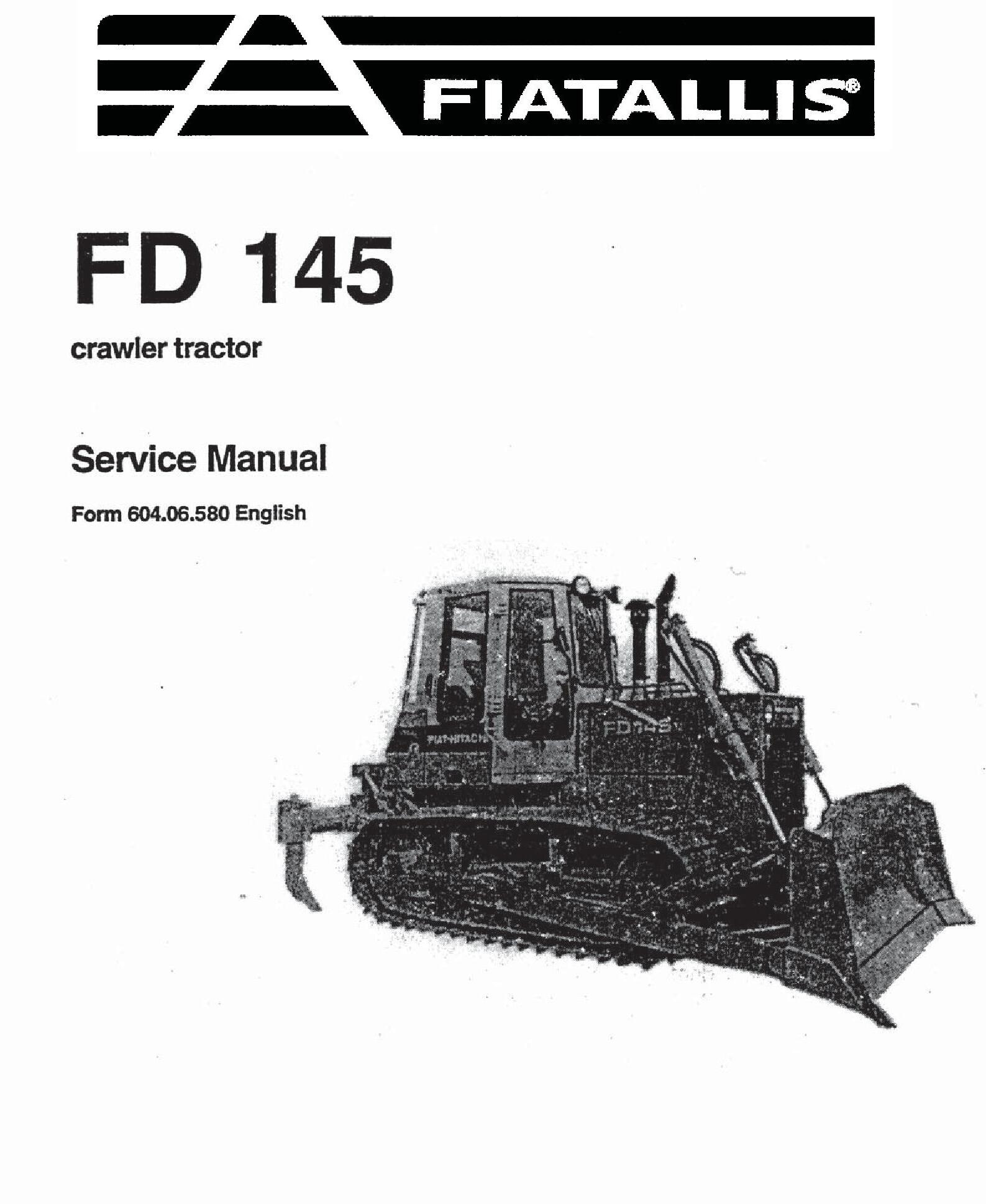 Fiat-Allis FD145 Crawler Tractor Service Manual