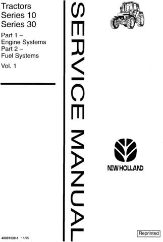 Ford , New Holland 2310-8210 (xx10 Series), 3230, 3430, 3930, 4630, 4830, 5030 Tractor Service Manual