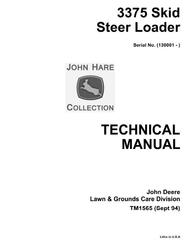 Details about   John Deere 375 Skid Steer Loader Original Operators Owners Manual s/n 010001
