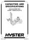 Hyster H1050HD-CH, H1150HD-CH Forklift Truck F117 Series Workshop Service Manual (USA)