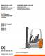 Still RX50-10, RX50-13, RX50-15, RX50-16 Forklift Truck Series 5060-5061,5063,5065-5066 Parts Manual