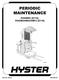 Hyster R30XMS2 Electric Reach Truck D174 Series Workshop Service Manual