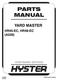 Hyster HR45-EC, HR48-EC Diesel Container Handler A228 Series Spare Parts Manual
